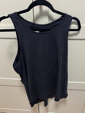 Lululemon Cotton Tank with Open Back Detail